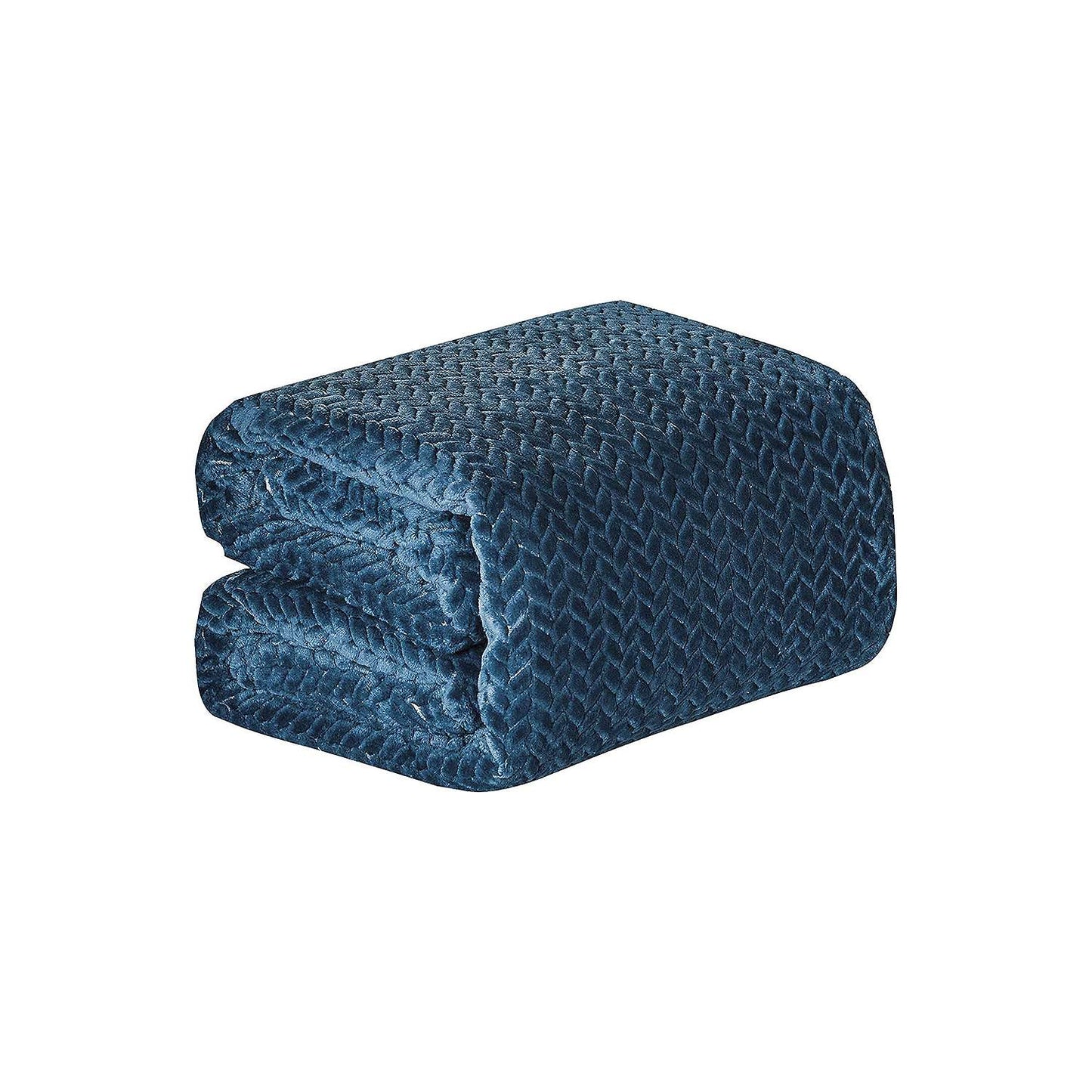 SimpleElegance Arrow-Shaped Braided Jacquard Textured Blanket