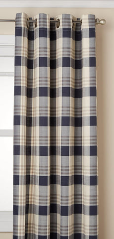 Rutherford Grommet Window Curtain Panel, 52" x 63", Navy