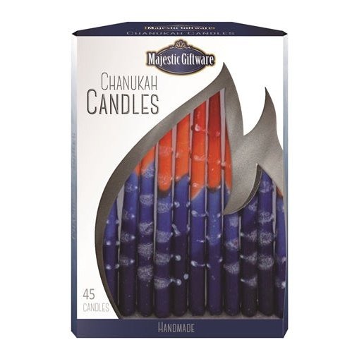 Lamp Lighters Ultimate Judaica Chanukah Candles - Executive Collection - 45 Pack -  6 inch Tall