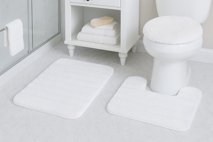 FonteLusso 3-Piece Bath Rug Set – Plush, Slip-Resistant, Machine Washable