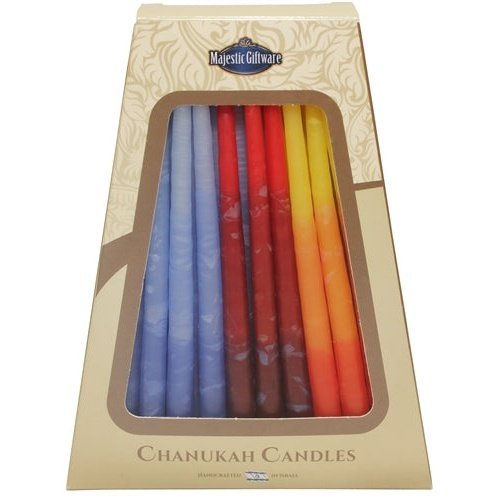 Ben&Jonah Safed Chanukah Candles - 45 Pack - 6" tall
