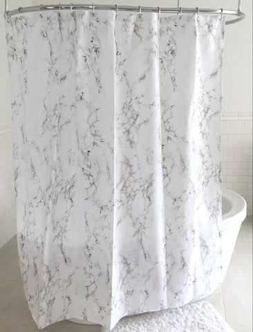 Royal Bath Roman Pallace Collection Smoky Marble Fabric Shower Curtain (70" x 72")