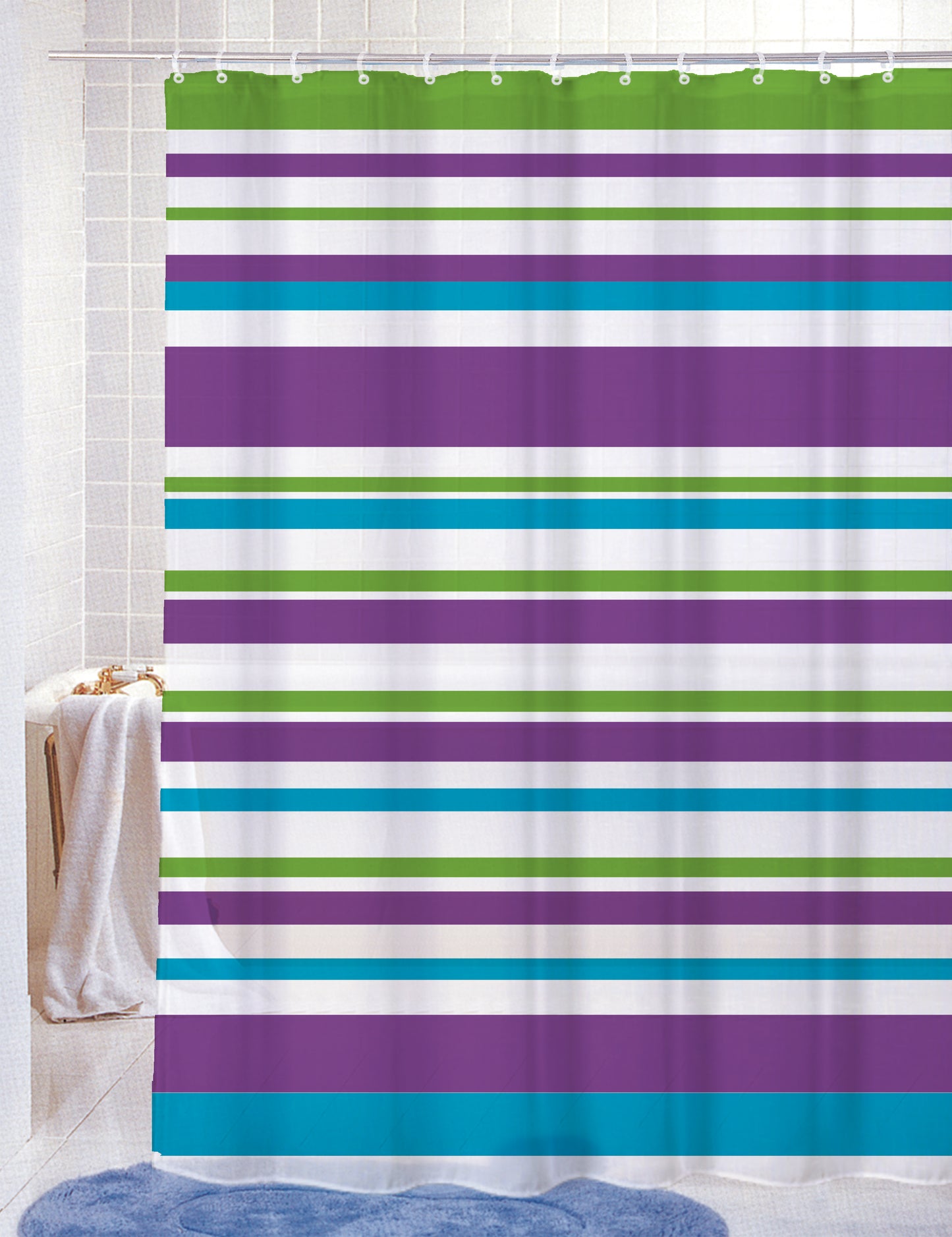 Royal Bath Beach Home PEVA Non-Toxic Shower Curtain - 70" x 72"