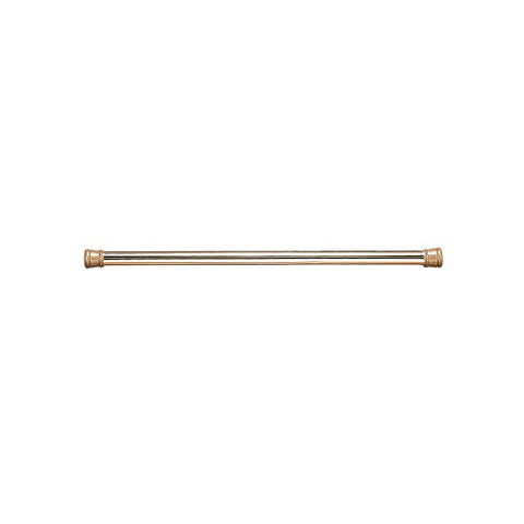 Park Avenue Deluxe Collection Shower Stall-Sized Steel Shower Curtain Tension Rod in Brass