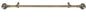 Park Avenue Collection Metallo Decorative Rod & Finial Cosmo 48-86