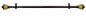Park Avenue Collection Camino Decorative Rod & Finial Lincroft 66-120