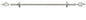 Park Avenue Collection Metallo Decorative Rod & Finial Lexus Silver 48-86