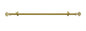 Lorraine Collection Elegant Metal Window Curtain Rod - Bach (28 inch -48 inch )