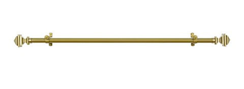 Lorraine Collection Elegant Metal Window Curtain Rod - Bach (28 inch -48 inch )