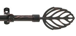 Ben&Jonah Collection Metallo Decorative Rod & Finial Leaf 48-86