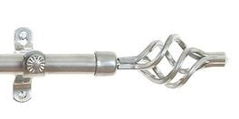 Ben&Jonah Collection Metallo Decorative Rod & Finial Lexus Silver 28-48