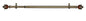 Park Avenue Collection Camino Decorative Rod & Finial Ava 66-120
