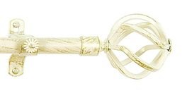 Ben&Jonah Collection Metallo Decorative Rod & Finial Avalon White/Gold 28-48