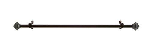 Lorraine Collection Elegant Metal Window Curtain Rod - Jordan (66 inch -120 inch )