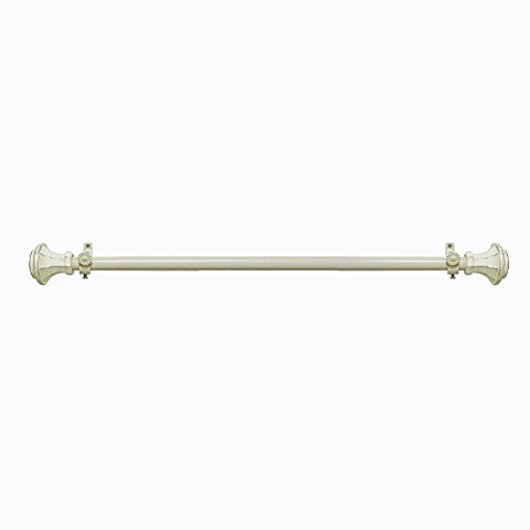 Lorraine Collection Elegant Metal Window Curtain Rod - Carson (48 inch -86 inch )