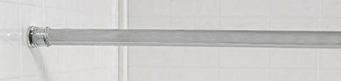 Royal Bath Steel Shower Curtain Tension Rod (41 inch  - 76 inch  Adjustable) - Chrome