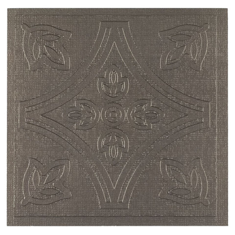 Traditional Elegance Pewter 4x4 Self Adhesive Vinyl Wall Tile - 27 Tiles/3 sq. Ft.