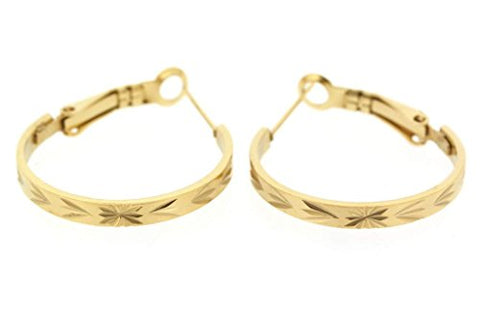 Ben and Jonah Stainless Steel Gold Plated Earring with Cool Design