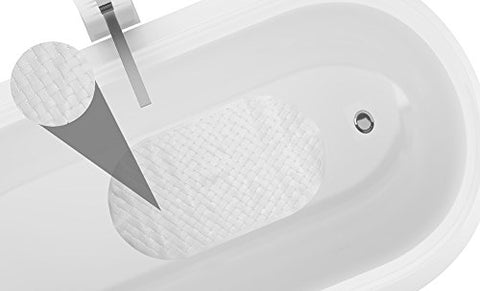 Park Avenue Deluxe Collection Park Avenue Deluxe Collection Weave Look Vinyl Bath Tub Mat Size 15 inch x27 inch  in White