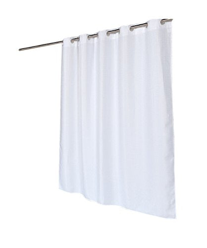 Park Avenue Deluxe Collection Park Avenue Deluxe Collection EZ-ON? Waffle Weave Polyester Shower Curtain in White