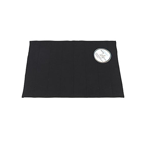 Park Avenue Deluxe Collection Park Avenue Deluxe Collection Medium-Sized Memory Foam Bath Mat in Black