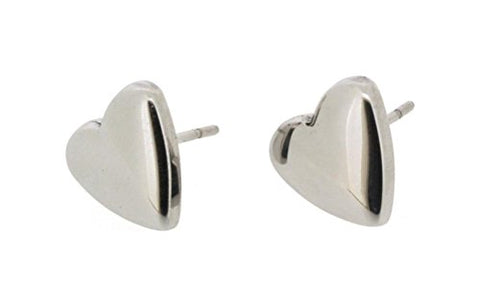 Ben and Jonah Stainless Steel Polished Heart Shaped Stud Earring