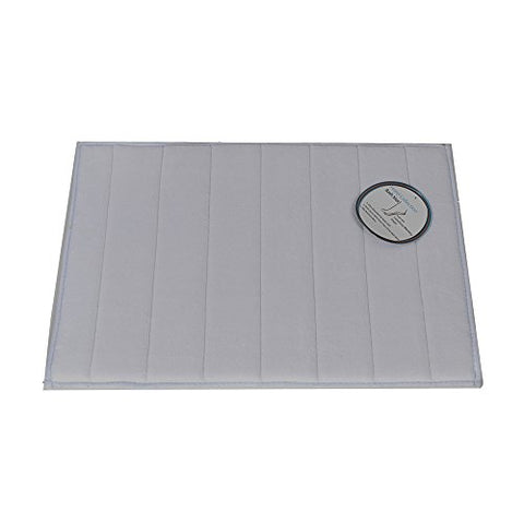 Park Avenue Deluxe Collection Park Avenue Deluxe Collection Medium-Sized Memory Foam Bath Mat in Pewter