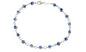 Ben & Jonah 925 Sterling Silver Evil Eye 8 inch  Bracelet - Dark Blue