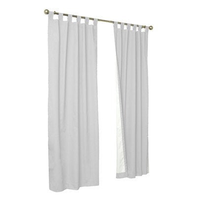 Common Wealth Home Fashions Weathermate Thermalogic insulated cotton panels 80 inches by 54 inches White 80 x 54 inch 