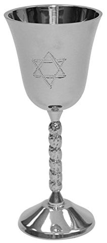 Kiddush Cup Mini Nickel 5 inch H