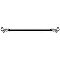 Lorraine Collection Elegant Metal Window Curtain Rod - Medley (48 inch -86 inch )