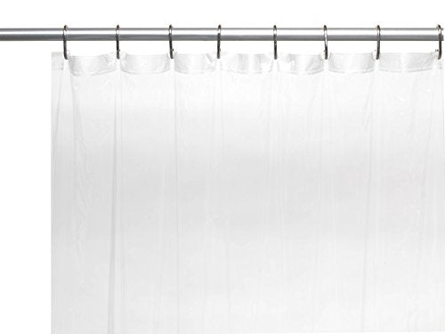 Royal Bath Stall Sized Extra Heavy 8 Gauge Vinyl Shower Curtain Liner (54 inch  x 78 inch ) - Clear