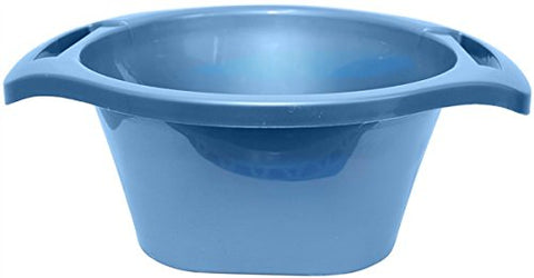 Ben and Jonah Plastic Wash Bowl Light Blue- 6 inch H X 15.5 inch W