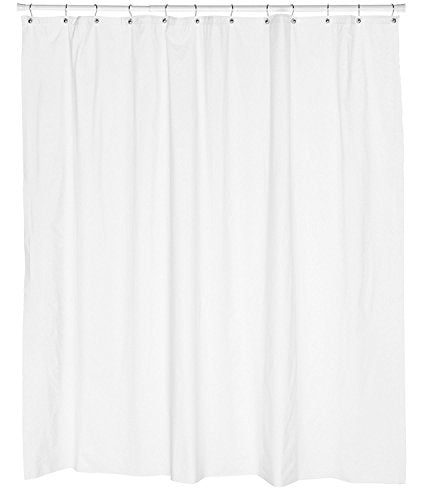 Park Avenue Deluxe Collection Park Avenue Deluxe Collection Mildew-Resistant 10 Gauge Vinyl Shower Curtain Liner w/ Metal Grommets and Reinforced Mesh Header in Bone