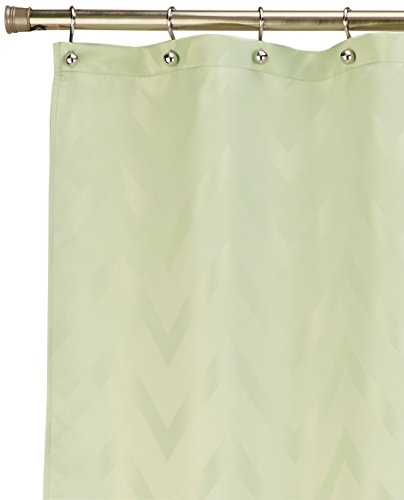 Duck River Textiles Geometric Behrakis Jacquard Shower Curtain Sage