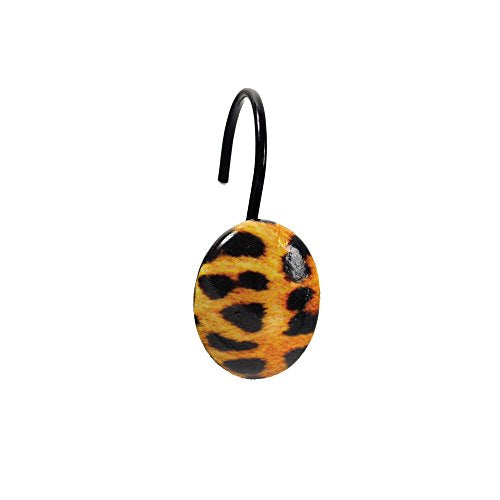 Park Avenue Deluxe Collection Park Avenue Deluxe Collection  inch Leopard inch  Resin Shower Curtain Hooks