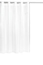 Park Avenue Deluxe Collection Park Avenue Deluxe Collection Pre Hooked? Moire Fabric Shower Curtain in White