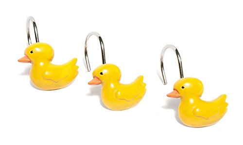 Park Avenue Deluxe Collection Park Avenue Deluxe Collection  inch Ducky inch  Resin Shower Curtain Hooks