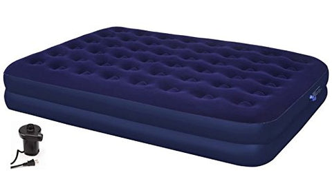 Park Avenue Collection Second Avenue Collection Double Queen Air Mattress with Electric Air Pump