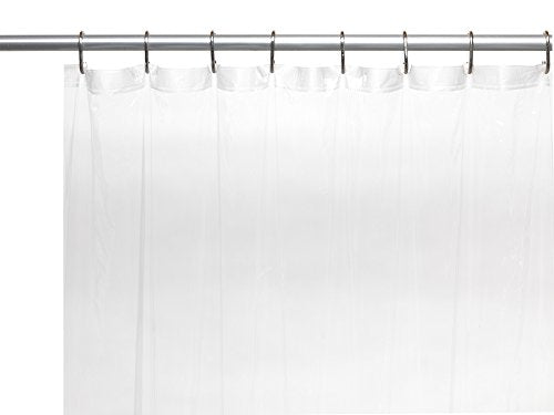 Park Avenue Deluxe Collection Park Avenue Deluxe Collection Shower Stall-Sized 5 Gauge Vinyl Shower Curtain Liner in Super Clear