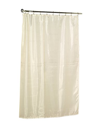 Park Avenue Deluxe Collection Extra Long (96'') Polyester Fabric Shower Curtain Liner in Ivory