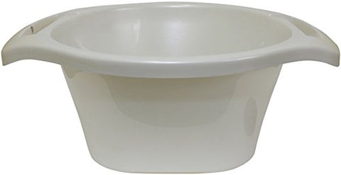 Ben and Jonah Plastic Wash Bowl Pearl- 6 inch H X 15.5 inch W