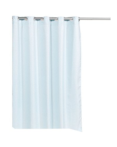 Park Avenue Deluxe Collection Park Avenue Deluxe Collection Pre Hooked? Waffle Weave Fabric Shower Curtain in Spa