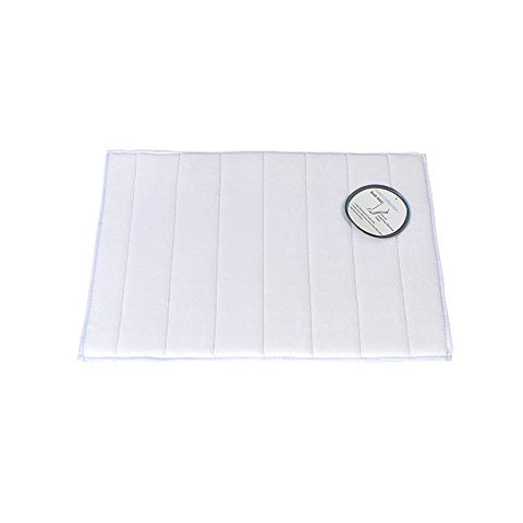 Park Avenue Deluxe Collection Park Avenue Deluxe Collection Medium-Sized Memory Foam Bath Mat in White