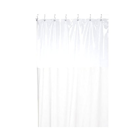 Park Avenue Deluxe Collection Park Avenue Deluxe Collection  inch Window inch  Vinyl Shower Curtain in Ivory