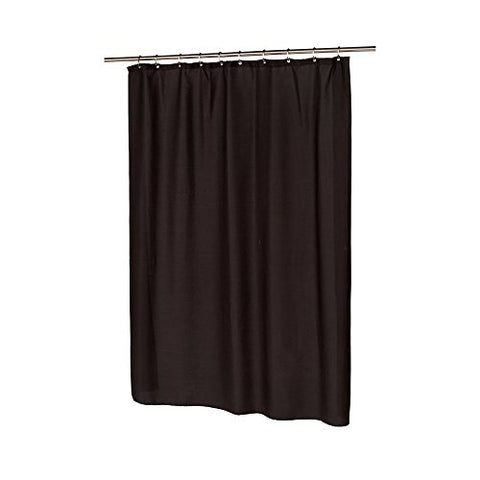 Park Avenue Deluxe Collection Park Avenue Deluxe Collection  inch Waffle Weave inch  Polyester Curtain in Black