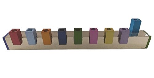 Lamp Lighters Ultimate Judaica Menorah Multi 12.2 inch  x 1.5 inch  x 2.5 inch 