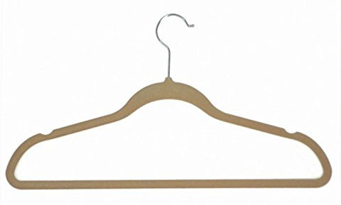 Ben&Jonah Collection Velvet Anti-Slip Hangers - Tan