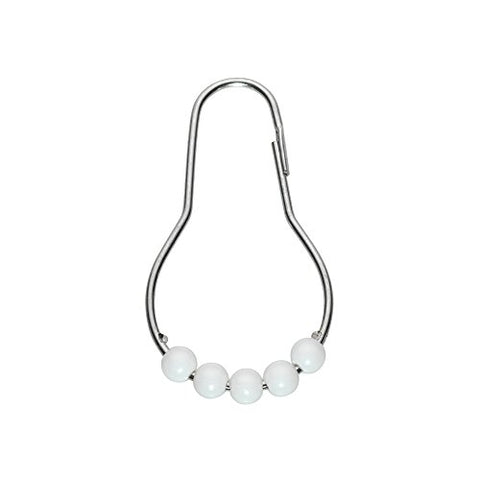 Park Avenue Deluxe Collection Park Avenue Deluxe Collection  inch Roller inch  Shower Curtain Hooks in White