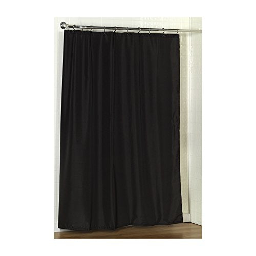 Park Avenue Deluxe Collection Park Avenue Deluxe Collection Standard-Sized Polyester Fabric Shower Curtain Liner in Black